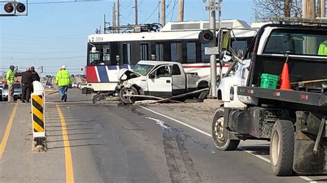 Car collides with MetroLink train in East St. Louis